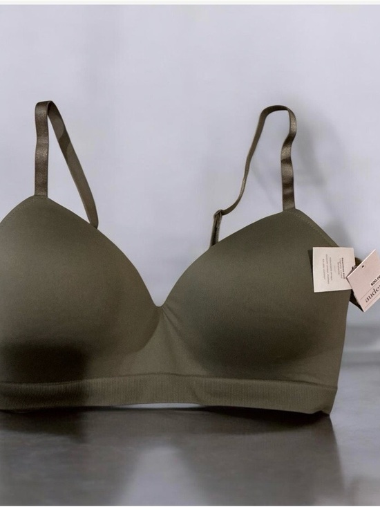 Auden Other - Seamless Olive Green Wireless T-Shirt Bra - Women Intimates